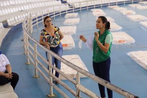 Imagem da notícia - Equipes da área social que trabalham na Arena Amadeu Teixeira são orientadas pela FVS
