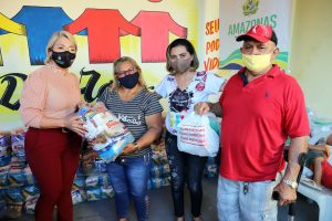 Imagem da notícia - Seas doa cestas básicas, kits de higiene e máscaras a projeto social na zona leste de Manaus