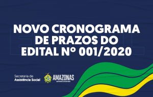 Imagem da notícia - NOVO CRONOGRAMA DE PRAZOS DO EDITAL Nº 001/2020